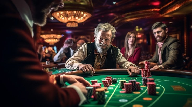 Tampilan meja No Commission Baccarat live dealer di wika123 dengan kartu yang jelas terlihat